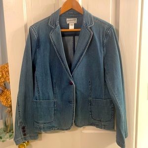 Denim Blue Jean Pendleton blazer